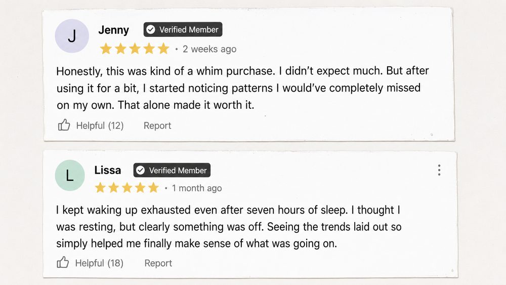 Verified member reviews from Jenny and Lissa, both five stars