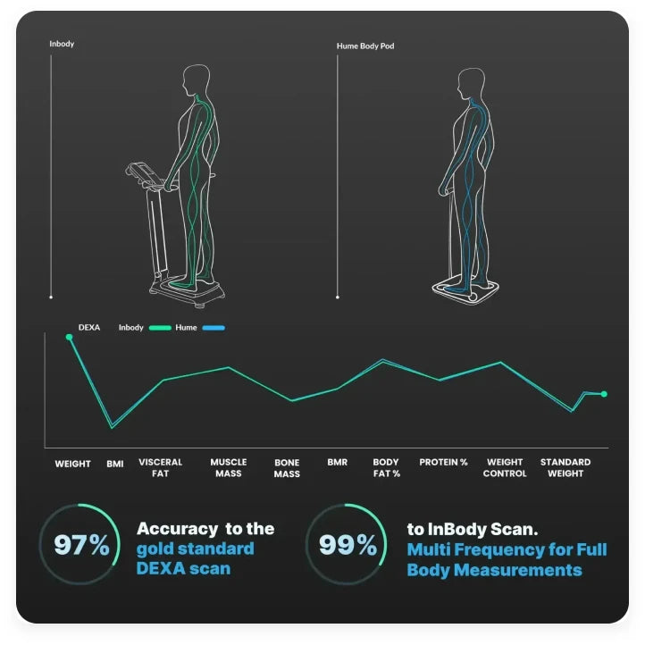 Segmental body composition app view