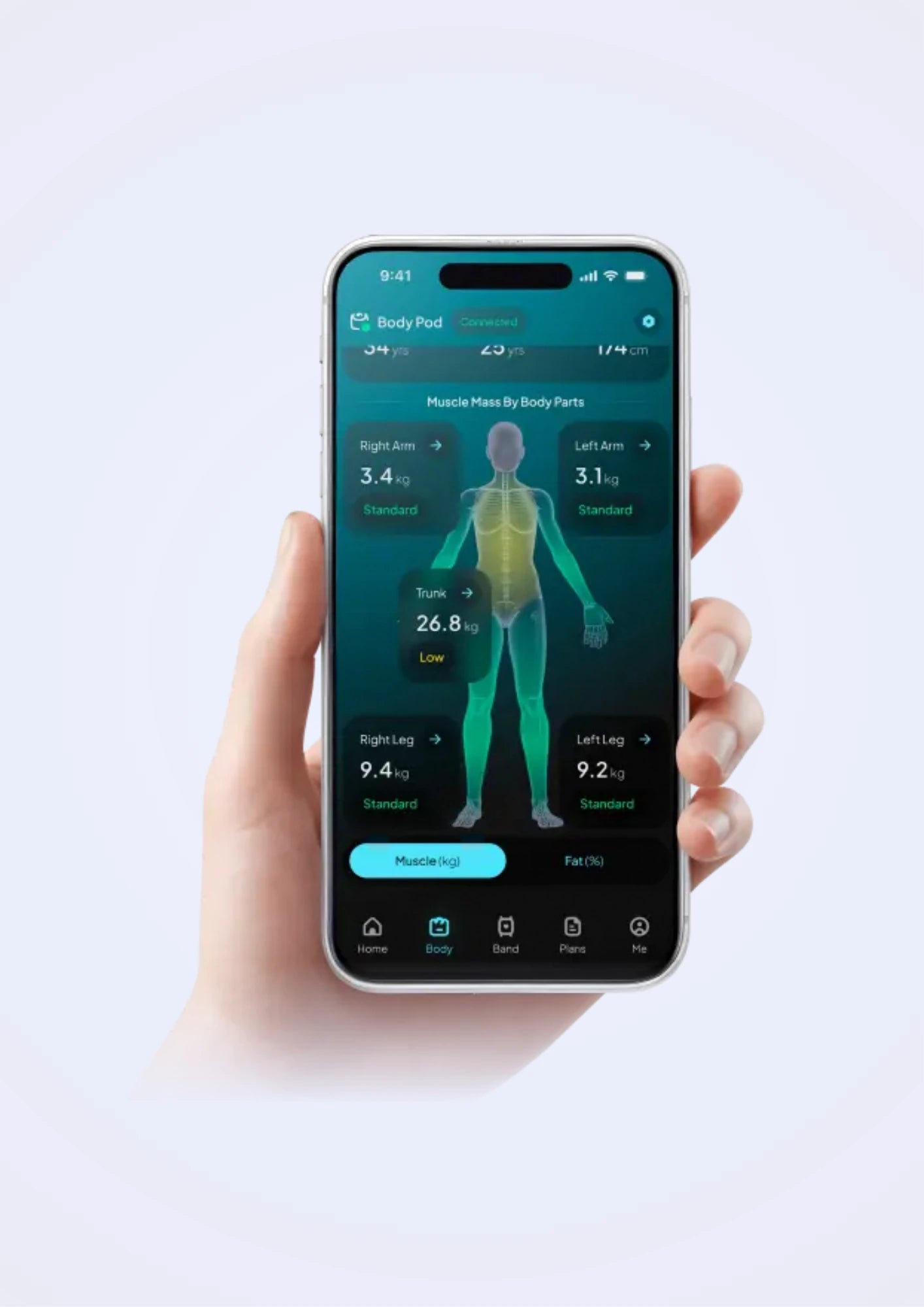 Hume app body composition metrics
